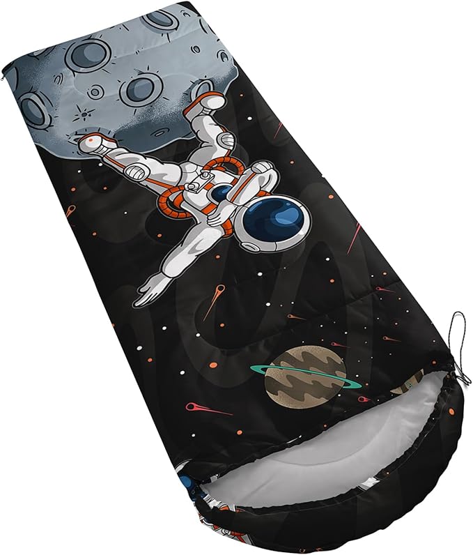 AILONEN Girls Pink Camping Sleeping Bags,Lightweight & Waterproof,3 Season Warm & Cool Weather,Cute Bow Duck Print Sleeping Bags for Kids,Girls,Adults Travelling,Outdoors