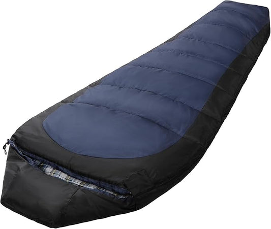REDCAMP Cold Weather Mummy Sleeping Bag, Warm Flannel Cotton Sleeping Bag, 2 lbs/ 4 lbs Filling