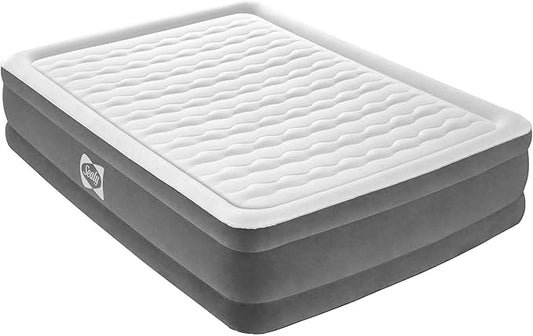 Sealy Queen Airbed with Built-in AC Pump - Durable 22" Tritech Material for Comfortable Sleep