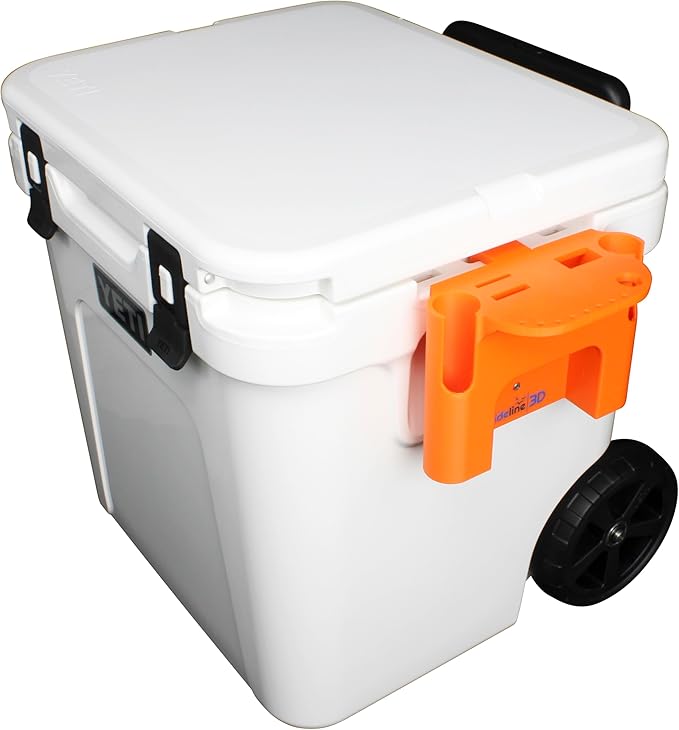 Tideline3D Fishing Rod Holder Compatible with YETI Roadie Wheeled Coolers
