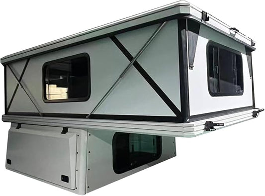 Truck Bed Tent for Full-Size Pickup, Foldable Waterproof Shell with Tailgate Enclosure, Portable Camping Shelter for Outdoor Overlanding
