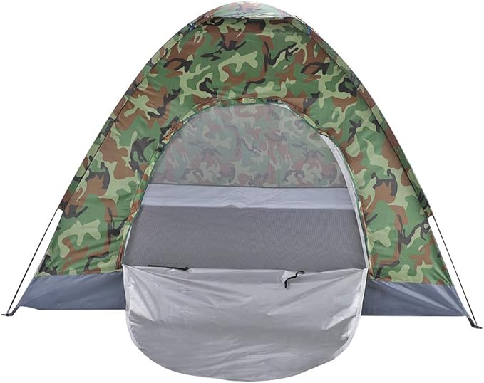 Outvita Camping Tent, 4 Person Dome Tents with Rainfly & Carrying Bag, Waterproof Easy Setup Tent with Mesh Windows for Camping & Hiking