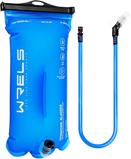 1L/1.5L/2L/3L BPA Free Hydration Bladder,Leakproof TPU Water Bladder for Hiking Backpack,Large Opening Water Reservoir Hydration Pack for Running Cycling Camping
