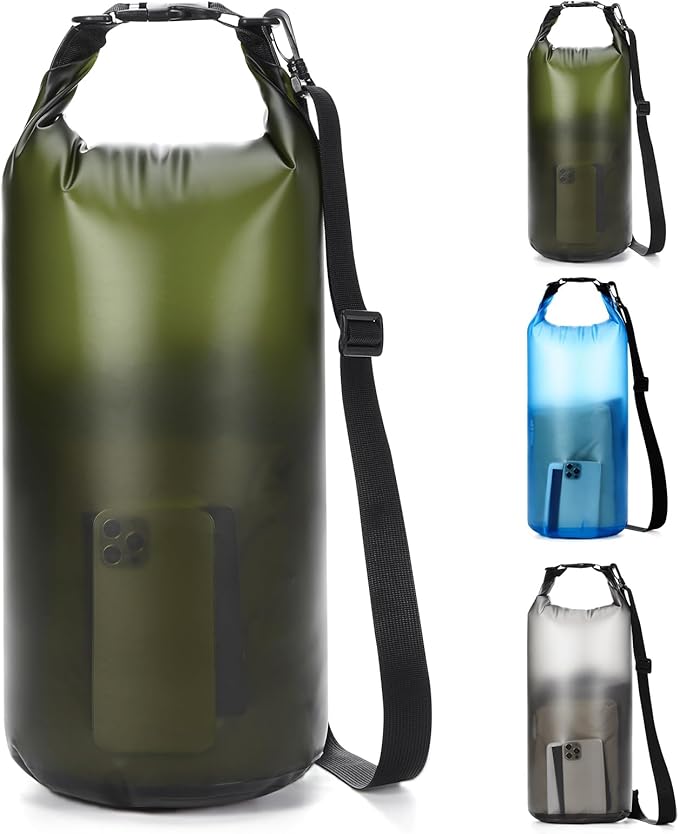 Dry Bags for Kayaking Waterproof, 5L/10L Dry Storage Bag, Roll Top Wet Bag for Swimming, Boating, Fishing,Camping & Beach