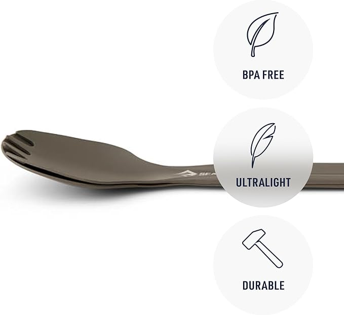 Sea to Summit Frontier Ultralight Cutlery Set, Long Handle Spoon and Spork