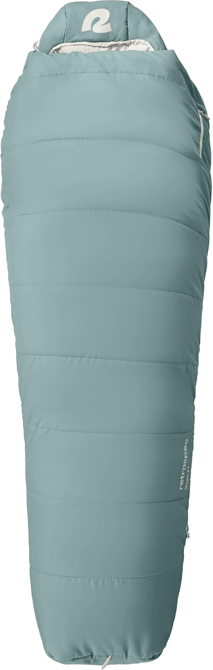 Retrospec Dream Mummy Sleeping Bag - 30°F Camping & Travel Essential Gear with Water - Resistant Shell & Synthetic Fill - Zippered Pocket & Stuff Sack