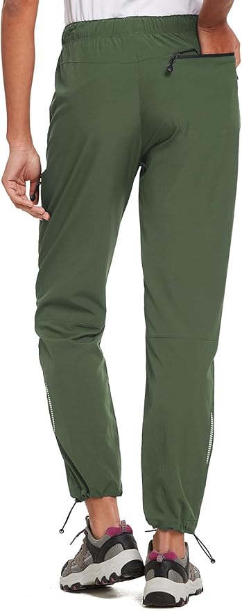 baleaf Women's Hiking Pants Quick Dry Lightweight Water Resistant Elastic Waist Cargo Pants for All Seasons