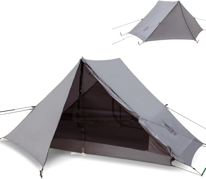 OneTigris HILLRIDGE Ultralight Backpacking Tent + Tent Poles