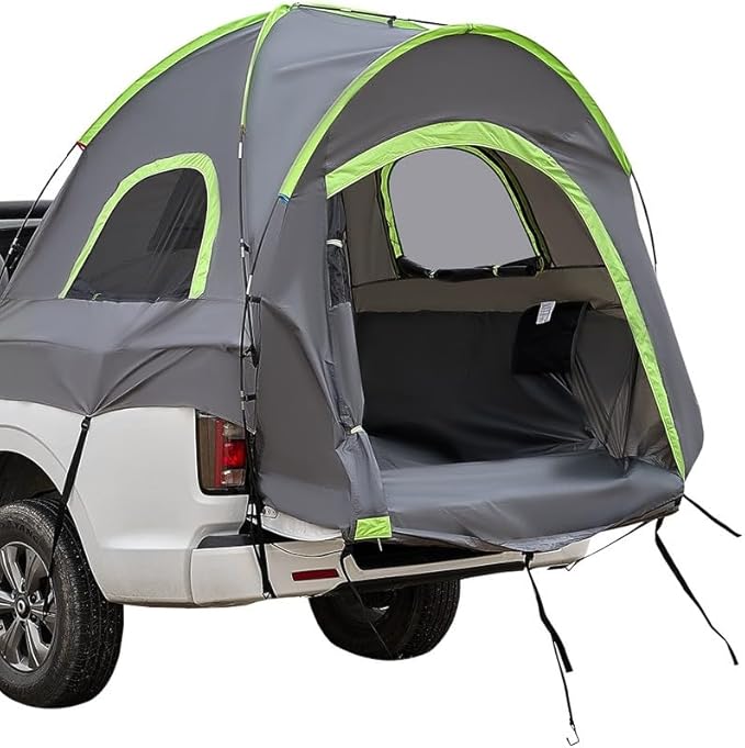5.5-6.0 ft Pickup Truck Short Bed Camping Tent Waterproof PU 2000 fit 2-3 Person