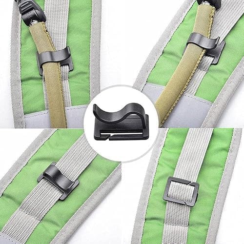 4Pcs Black Water Bladder Tube Clips for Hydration Pack, Universal Hydration Pack Water Bladder Bag Beverage Tube Clip Outdoor Backpack Water Bladder Hose Hose Clip, Sports Water Bottle Accessories