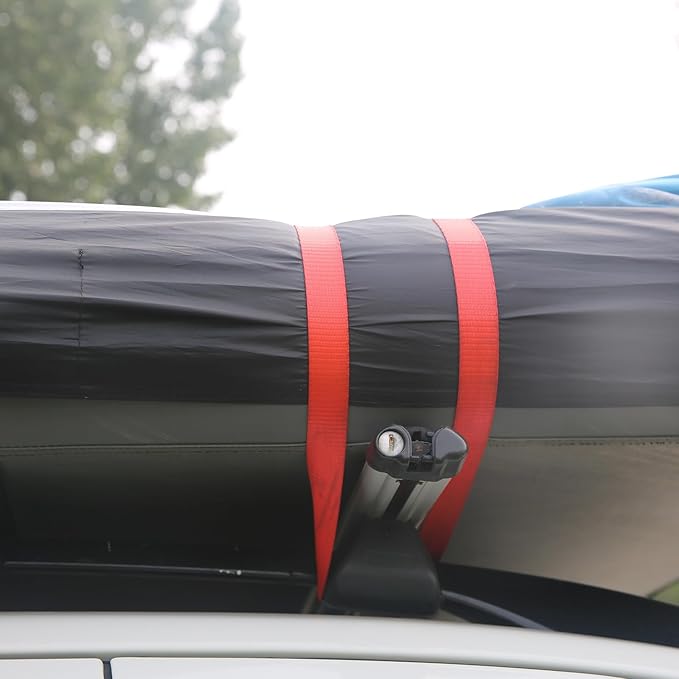 2 Person Inflatable Car Roof Top Tent with Pump,4 Season Waterproof and Sun Resitant Camping Dome Camping Tents for SUV, Truck and Universal Car Tent,Easy Setup