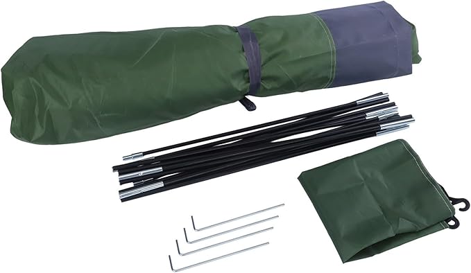 Ultralight Backpacking Tent Single Person Double Door Camping Shelter with Waterproof Oxford Fabric Fiberglass Poles Mesh Ventilation Screen Rain Fly Carry Bag for Outdoor Hiking