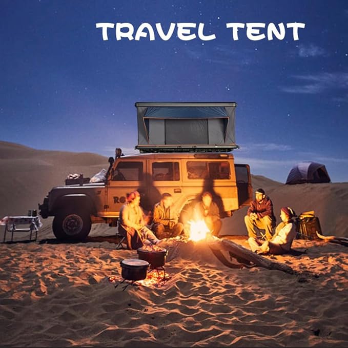 Durable Hard Shell Rooftop Tent | Spacious SUV Tent for Camping | Waterproof Roof Top Tent for Trucks
