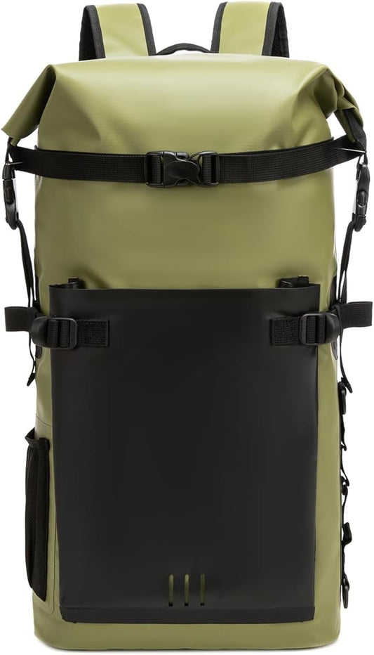 Waterproof Dry Bag,Heavy Duty Hiking Backpack Roll-Top Closure Bag for Kayaking, Hiking, Camping, Boating- Men/Women ﻿