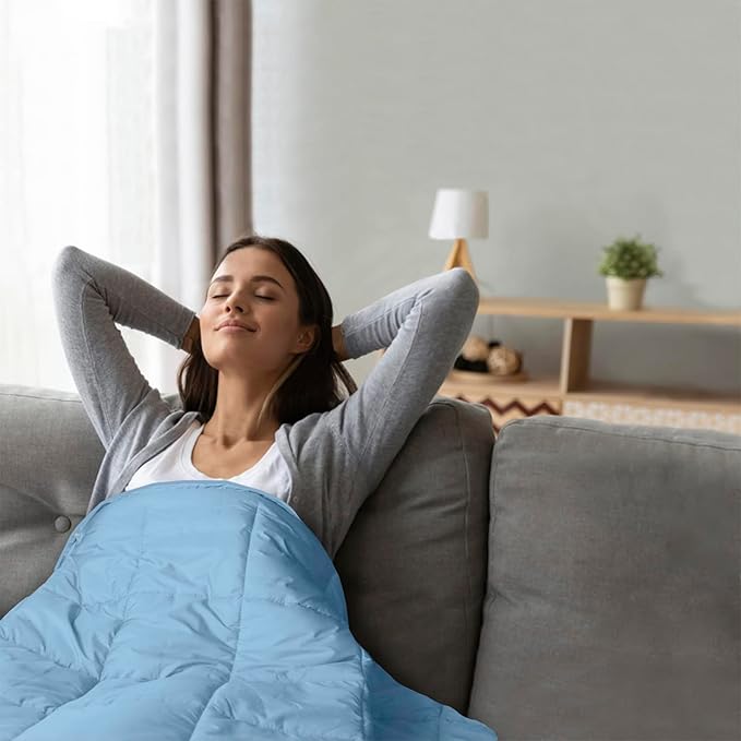 Camping Blanket,Lightweight Puffy Blanket Packable Down Alternative Throw Blanket Waterproof Windproof for Outdoors, Travel, Beach, Airplane, Hiking