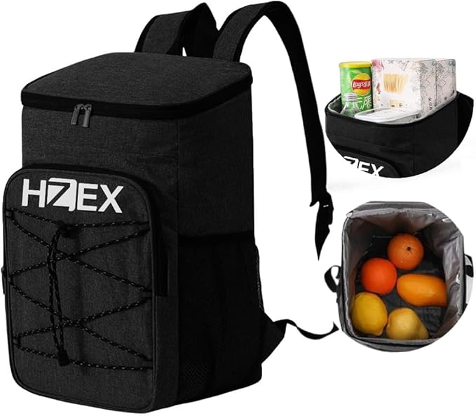 25L Insulated Cooler Backpack – Leak Proof Travel Back Pack Cooler for Hiking, Camping, Beach, Picnic & Outdoor Adventures – Large Capacity Soft Cooler Bag for Men & Women, Keep Food - Drink Cold