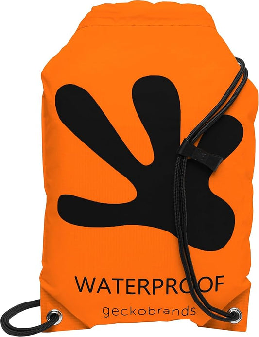 geckobrands Embark 10L Drawstring Backpack – Waterproof, Lightweight Dry Bag for Beach, Hiking, and Light Water Activities