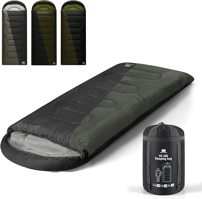 20°F XXL Sleeping Bags for Adults Cold Weather,Camping Sleeping Bag with Compression Sack for Winter Hiking, Hunting,Traveling