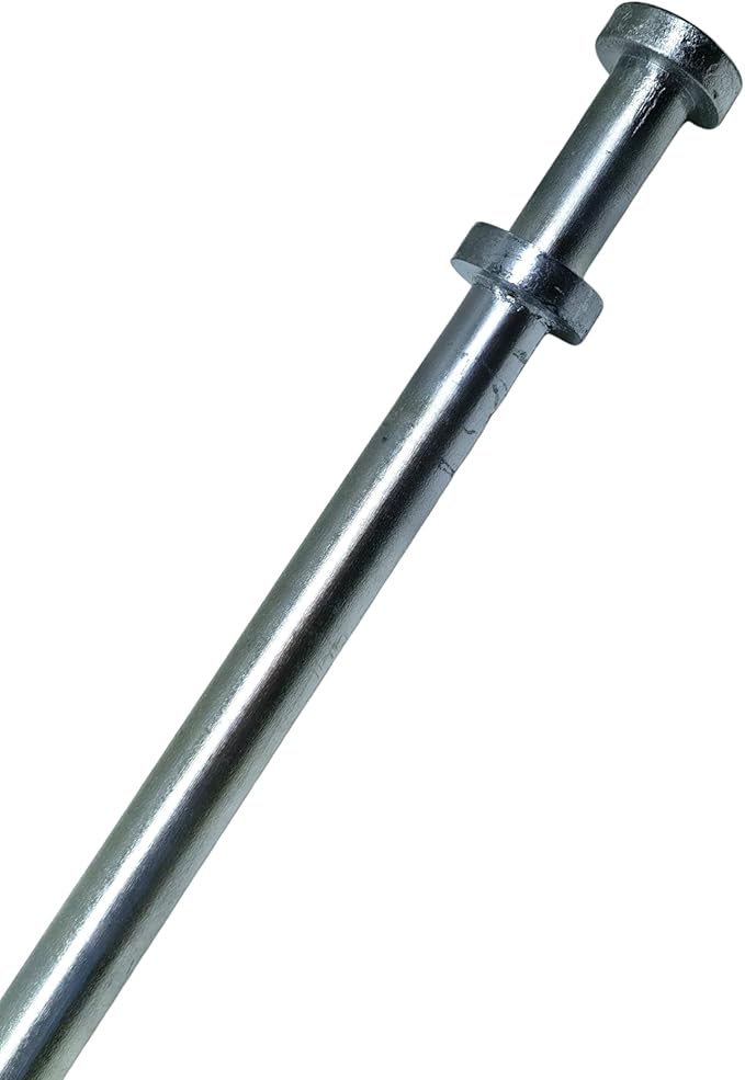 Double Head Tent Stakes - Heavy Duty 1045 Steel Heat-Treated Ground Spikes, Forged Geometric Sharp Tips for Stronger Hold, 0.79”(20mm) Diameter x 24" Length, 4-Pack