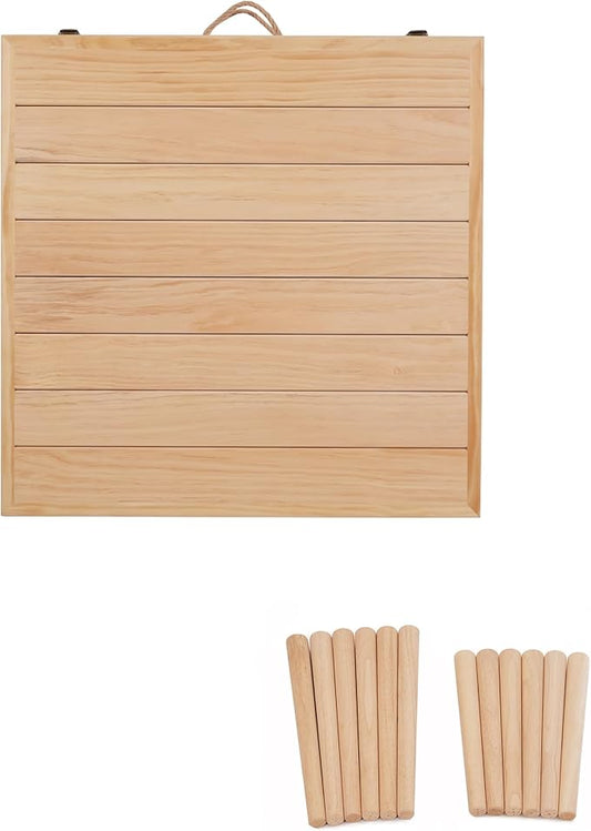 30 * 60 Low Picnic Table for Sitting on The Floor，Foldable Table for Patoi,Garden,Beach,Camping,with a Clear Varnish,Natural