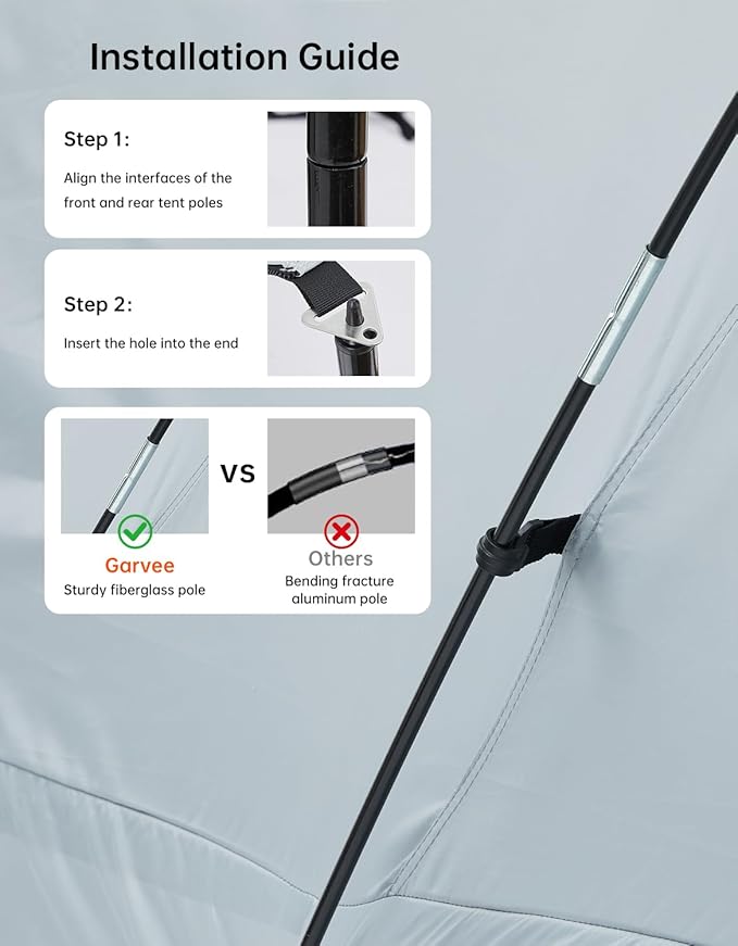 Truck Bed Tent with Awning Pickup Truck Tent for 5–8.2 ft Bed Waterproof PU3000 Oxford Camping Tent Portable Truck Camper for Chevy Silverado 1500 F150 Ram 1500