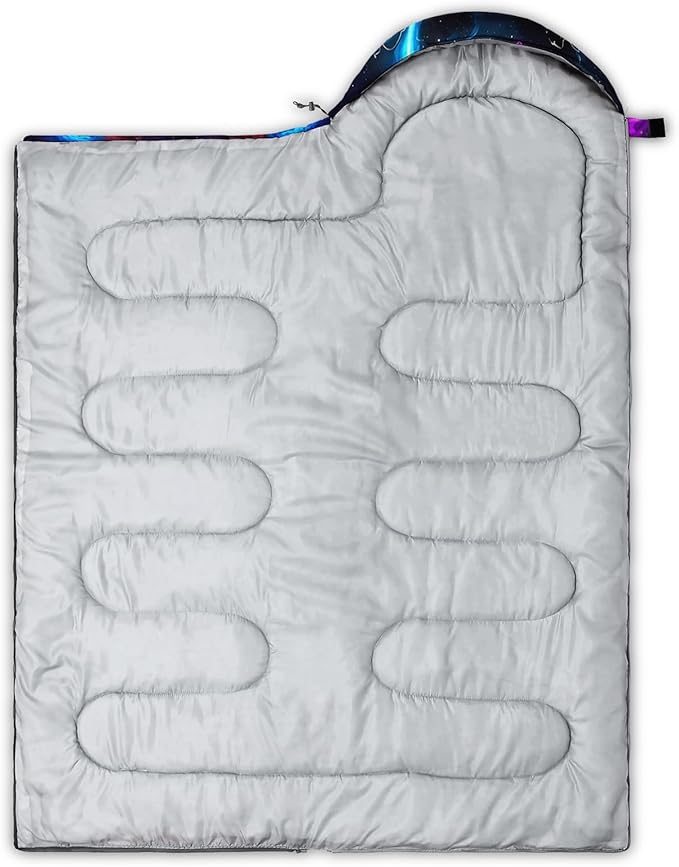 AILONEN Boys Sleeping Bag for Camping,Nautical Anchor,Lightweight & Waterproof,3 Season Warm & Cool Weather,Navy Blue Sleeping Bags for Kids Men Travelling,Outdoors