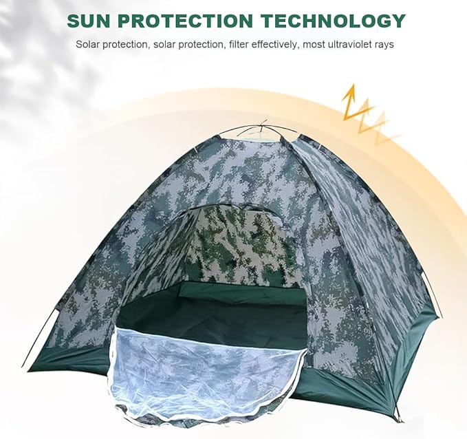 Camping Tent 2 Person, Waterproof Family Dome Tent with Rain Fly, Lightweight Portable Backpacking Tent for Outdoor Camping/Hiking
