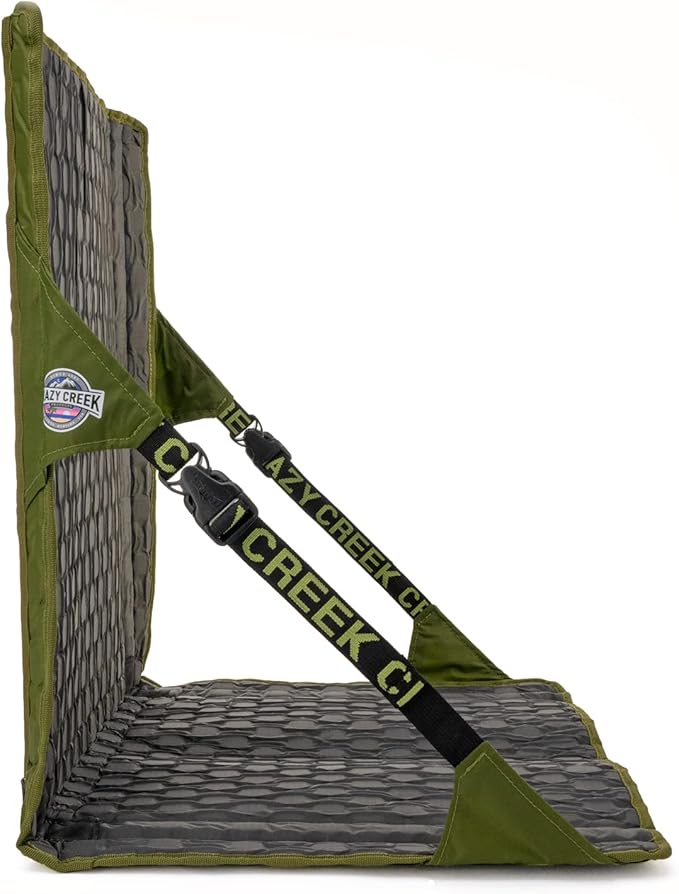 Crazy Creek HEX 2.0 LongBack Chair for Backpacking, Camping and Stadium Use, Extra Width & Back Height for Comfort, 250 LBS Weight Capacity, Adjustable Straps w/Rock Lockster (R) Buckles