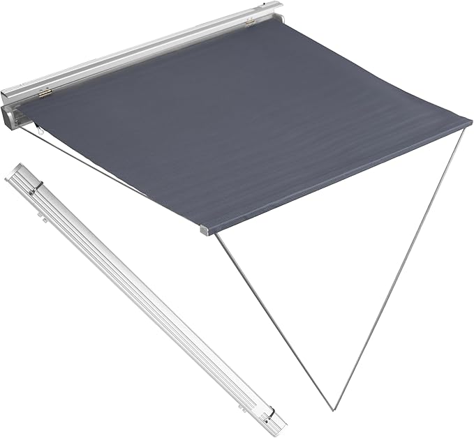 ShareGoo 11.4" x13.1" 1/6 RC Toy Simulation Camping Tent Roof Canopy Decoration Accessory Compatible with Axial SCX6 Trail Honcho RTR 1/6 RC Crawler(Silver)