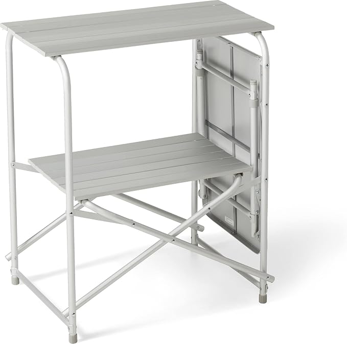MOUNTAIN SUMMIT GEAR Camping Roll Top Kitchen Made from Weather-Resistant Aluminum (by Caddis Sports)