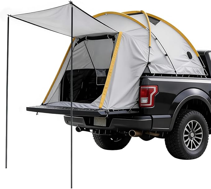 Waterproof 210D Oxford Truck Bed Tent – Quick Setup Camping Shelter with Sealed Floor – Fits Pick-Up Trucks – Ideal for Outdoor Adventure, Travel, Camping