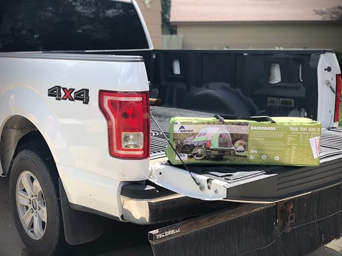 Napier Backroadz Truck Tent 13 Series | Pickup Truck Bed Camping Tent | Rainfly for Water Protection | Sturdy and Spacious 2-Person Truck Bed Tent | Easy 10-Minute Setup | Green/Gray