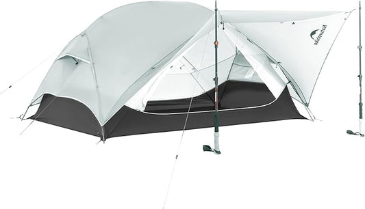 Naturehike Mongar UL 1-2 Person Backpacking Tent,15D Nylon Waterproof Ultralight One Person Two Person Tent with Footprint