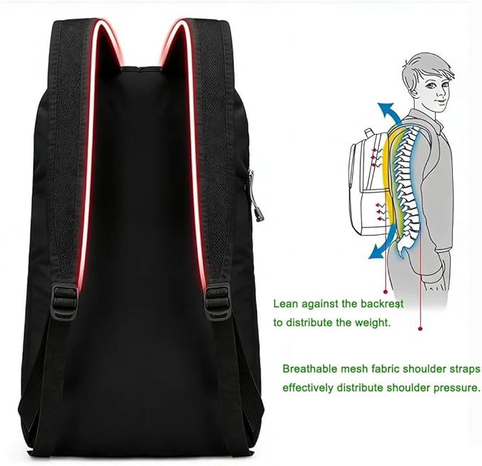 Foldable Backpack, Camping Small Backpack, Hiking Daypack, 20L Lightweight Waterproof Travel Packable Rucksack for Men and Women (23L)
