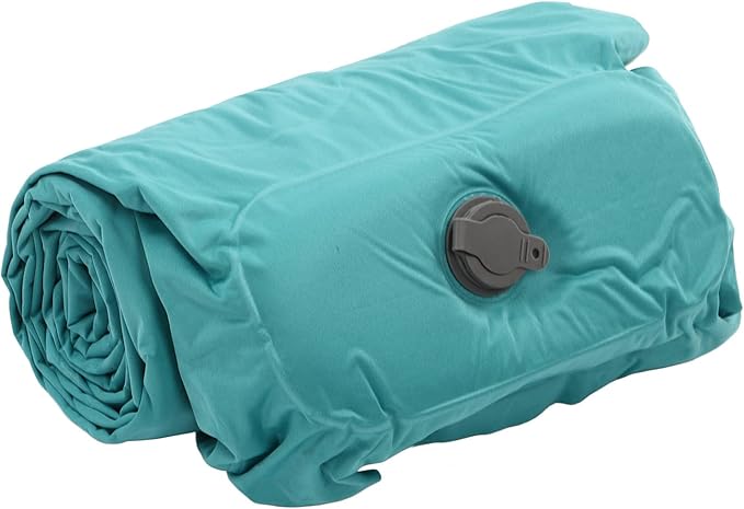 Sleeping Pad for Camping, Camping Sleeping Pad, Ultralight Inflatable Sleeping Mat with Built in Foot Pump & Pillow, Upgraded Compact Camping Air Mattress for Camping, Backpacking (Peacock Blue)