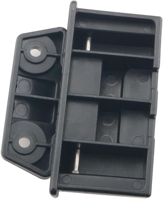 2PCS Cooler Compatible Replacement Hinges with Screws for 25 52 72 Plastic Cooler Latch Parts Black