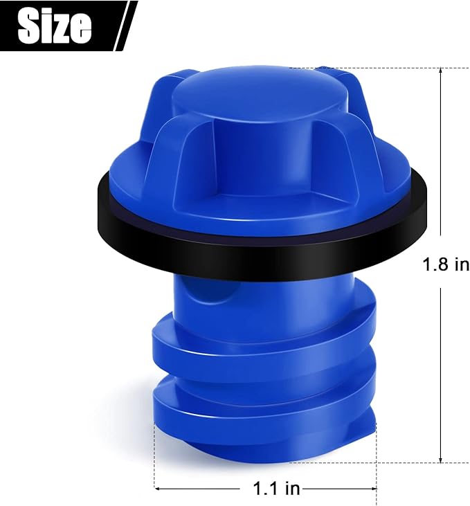 Honoson Cooler Drain Plugs Replacement Compatible with Most Rotomolded Coolers Including Most Major Brands Drain Plugs with Leak-Proof Design