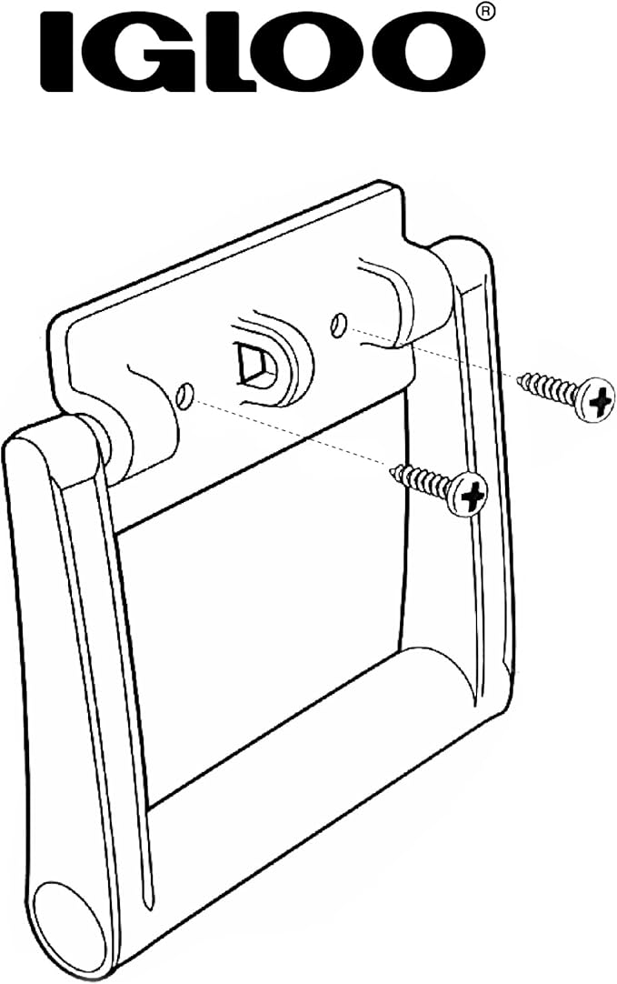 Igloo 21023 25-72 Quart Cooler Handle with Screws (White, 1 ea)