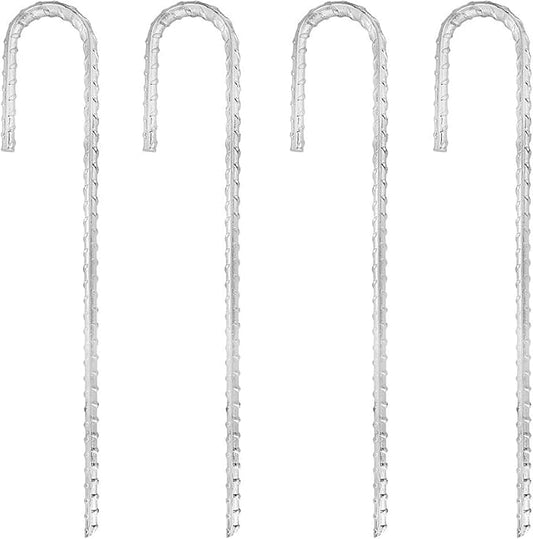 Tent Pegs Heavy Duty Extra Strong Galvanized Tent Stakes 12 inch Steel Tent Pegs for Garden Fence Sand