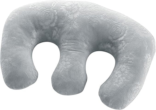 Soft Detachable Chest Pillow Chest Pad Breast Support Pillow Feminine Bolster for SPA Beauty Salon Massage Table for Better Sleep - Grey