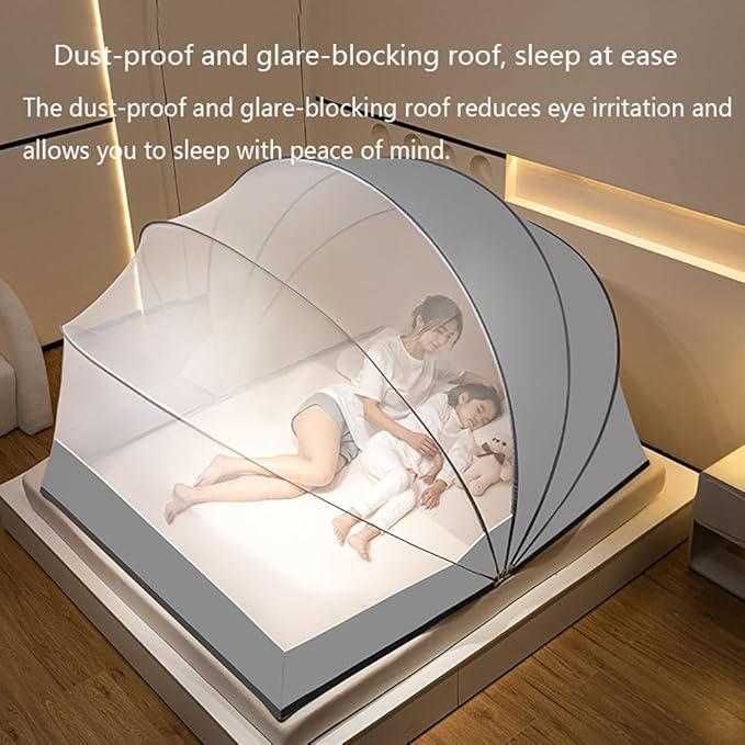 Foldable Mosquito Net, Summer Portable Household Blackout Bed Canopy, Installation-Free Pop-Up Bed Net Tent, Suitable for Indoor Or Outdoor(F,31.5x74.8x49.2in)