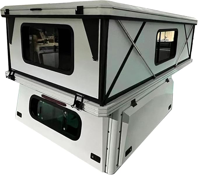 Truck Bed Tent for Full-Size Pickup, Foldable Waterproof Shell with Tailgate Enclosure, Portable Camping Shelter for Outdoor Overlanding