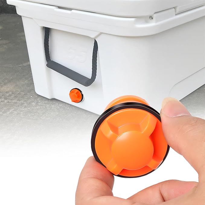 Cooler Drain Plugs Replacement Compatible with Yeti/Rtic 20 35 45 65 110 Cooler,Small Drain Plugs with Leak-Proof Design