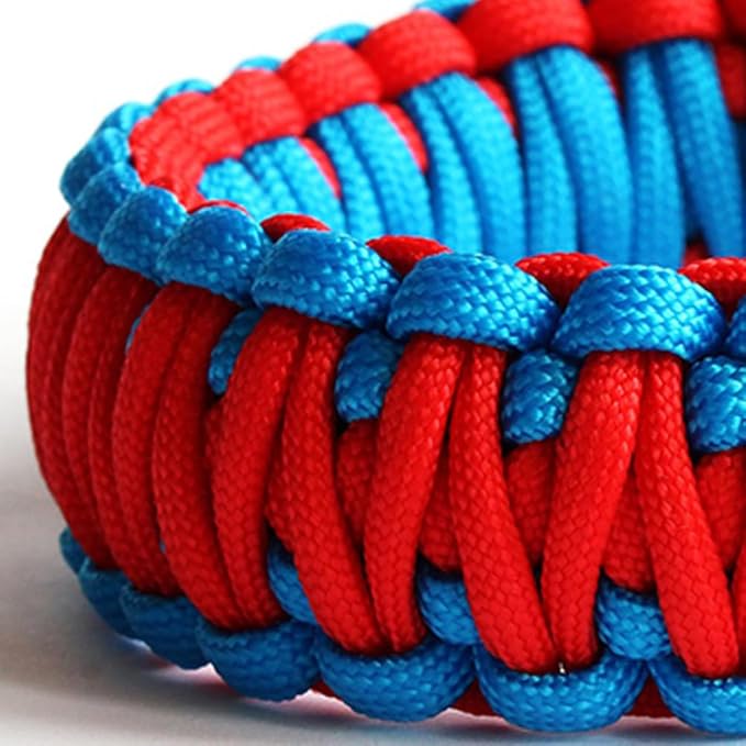 Reflective Paracord 550 lb, 7 Strand Paracord Rope 100ft 4mm, Nylon Parachute Cord for Camping, Lake Blue