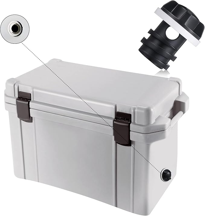 Honoson Cooler Drain Plugs Replacement Compatible with Most Rotomolded Coolers Including Most Major Brands Drain Plugs with Leak-Proof Design