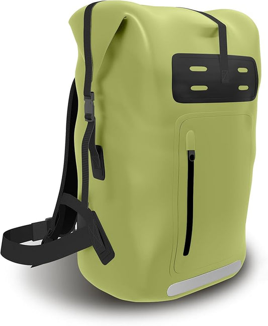 Waterproof Backpack，Heavy Duty Hiking Backpack，35/55/85L dry bag backpack waterproof for Men，Roll-Top Closure，for Kayaking, Travel, Hiking, Fishing, Camping, Motorcycles (green, 35L)