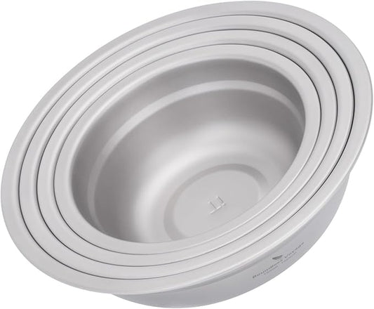 Boundless Voyage Titanium Camping Plate Bowl Set Rice Soup Salad Stackable Serving Bowls Ultralight Dinnerware Set Dishwasher Safe Ti1148t