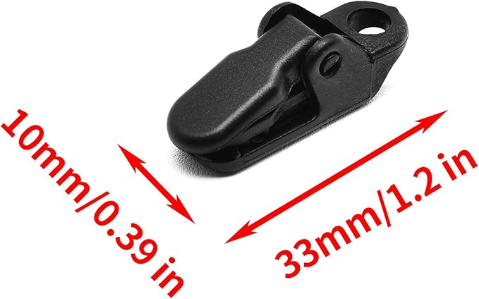 Surf turtle 20-Pack Small Tarp Clips Duty Lock Grip,Small Outdoor Camping Awning Point Hook Tent Windbreak Clamp