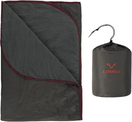 LOOGU Camo Blanket Waterproof Insulation Poncho Liner for Outdoor Camping, Hiking, Hunting, Survival, Backpacking, Picnicking