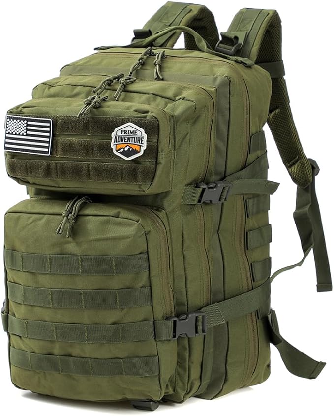 45L Outdoor Molle Backpack – Modular Military Tactical Gear Pack for Hiking, Camping & Travel